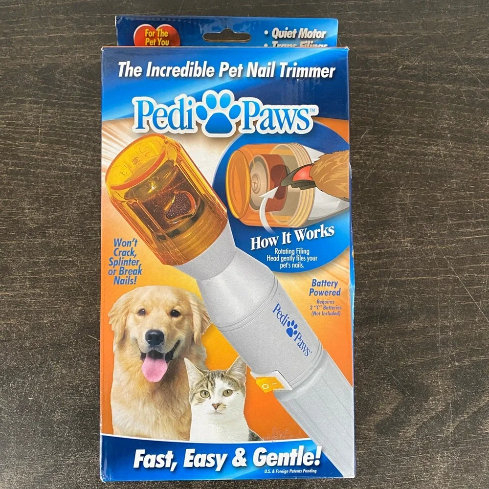 Pedi Paws Pet Nail Trimmer Clipper Grooming Tool Dog Cat